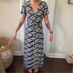 Surplice front stone row volcom maxi dress